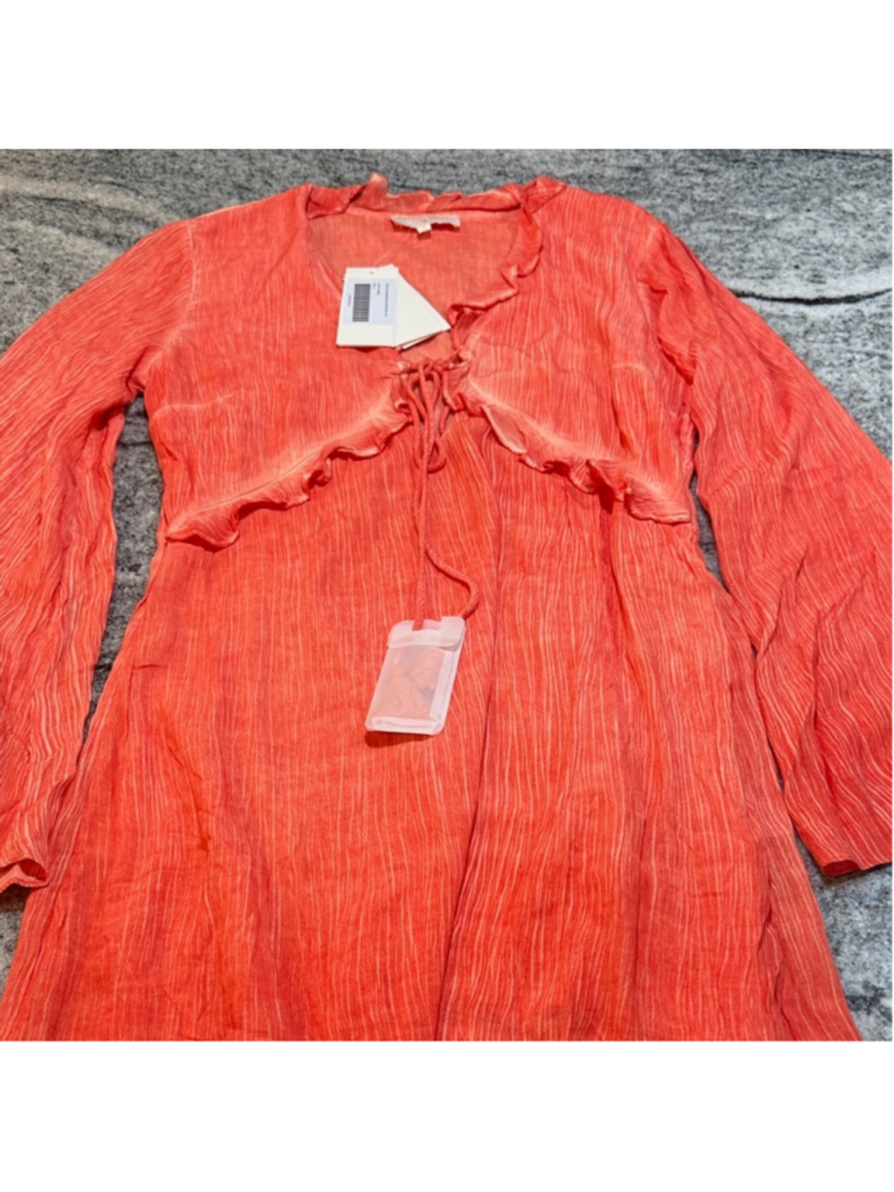 Rococo Sand Vibrant Orange Mini Dress - Picture 10 of 13